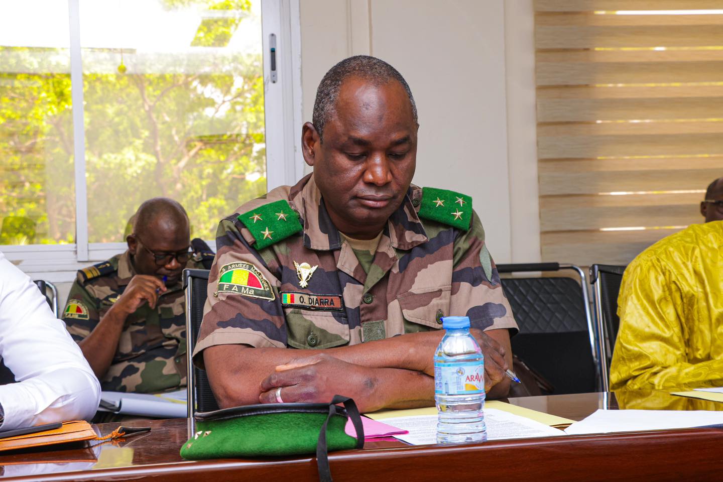 Général Oumar Diarra, CEMGA sur le lieu de l’attaque: ‘‘nous travaillons à arrêter les complices’’